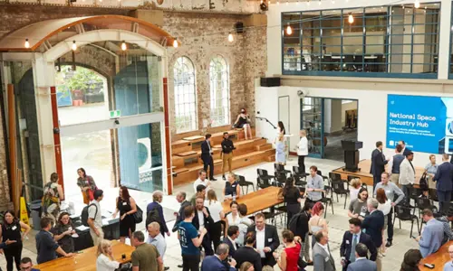 A group of business people at a tech conference for Cicada Innovations