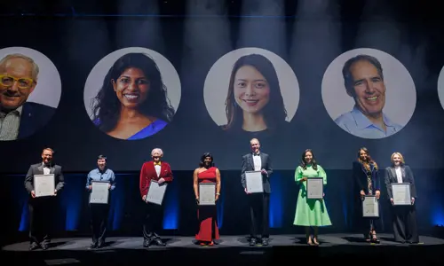 Award winners on stage